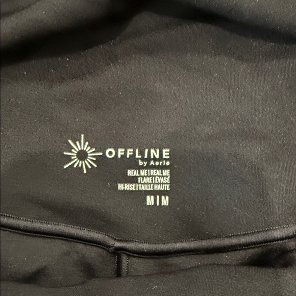 Aerie Black High-Rise Leggings Flare - Picture 2 of 2